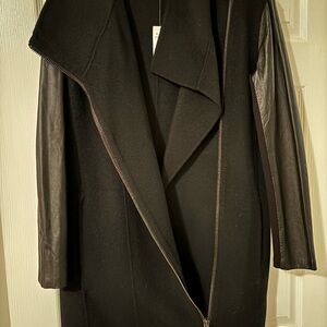 Banana Republic Leather sleeve jacket